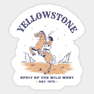 Yellowstone Spirit Of The Wildwest Sticker